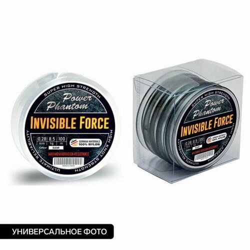 Леска Invisible Force CLEAR, диаметр 0.30 мм, тест 10.6 кг, 100 м