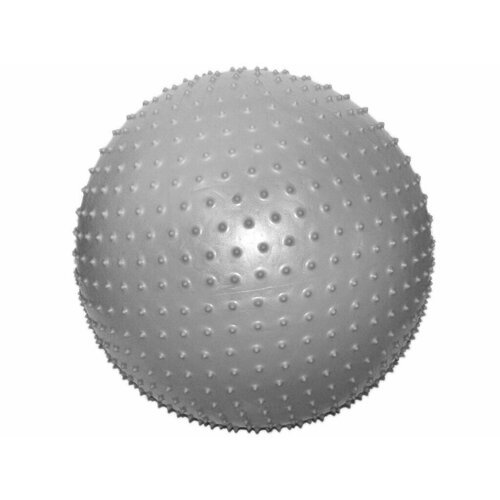 Мяч для фитнеса Anti-burst GYM BALL с массажными шипами. Диаметр 60 см: MA-60 1200 г (Серебро)