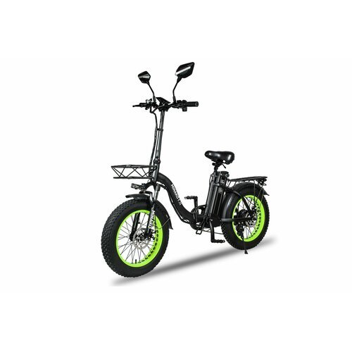 Электровелосипед Minako F11 зеленый гидравлика 2023 рестайлинг
