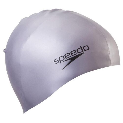 Шапочка для плавания SPEEDO Plain Molded Silicone Cap, 8-709849086, серебристый, силикон