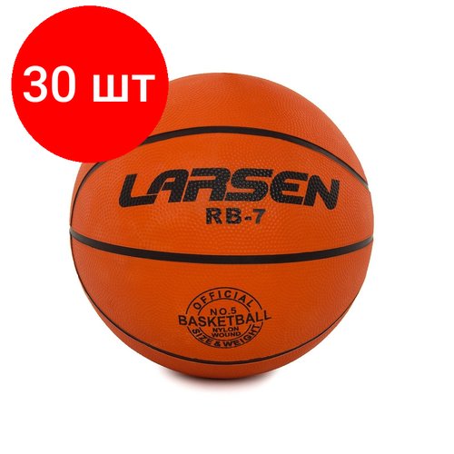Комплект 30 штук, Мяч баскетбольный Larsen RB (ECE)