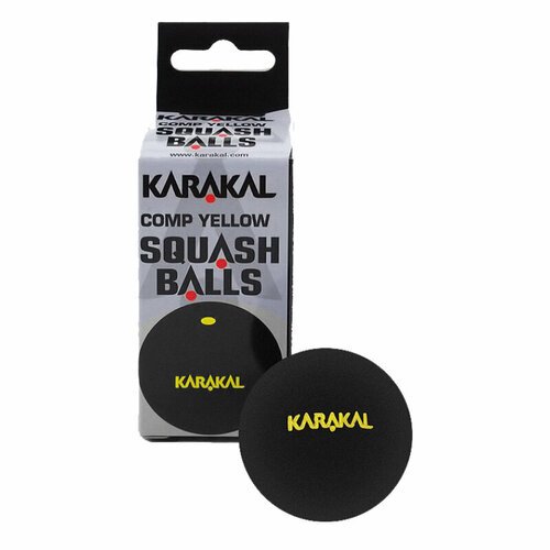 Мячи для сквоша Karakal 1-Yellow x2