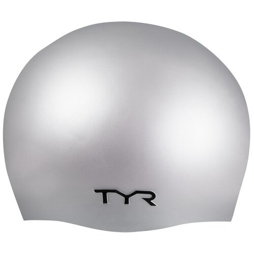 Шапочка силиконовая TYR Wrinkle Free Silicone Cap, цвет 040 (Silver)