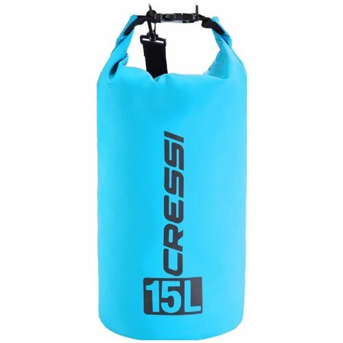 Гермомешок, герморюкзак, влагозащитная сумка CRESSI с лямкой DRY BAG объем 15 литров аквамарин