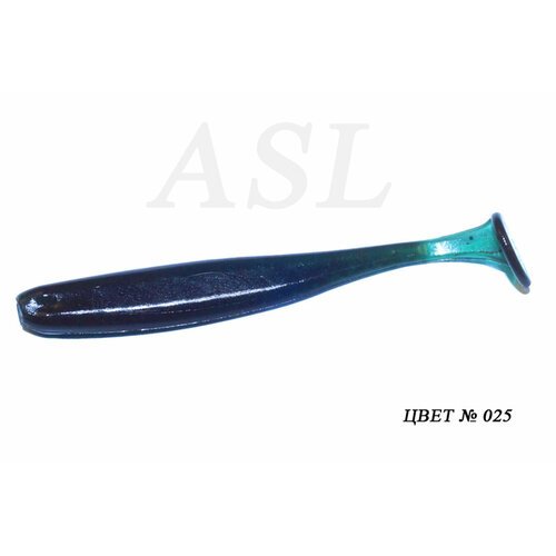 Силиконовая приманка ASL 'Изи' цвет №025, L- 12см (5'), 5шт/уп