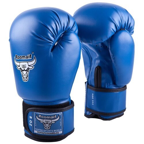 Боксерские перчатки Roomaif RBG-102 Dx синий 8 oz