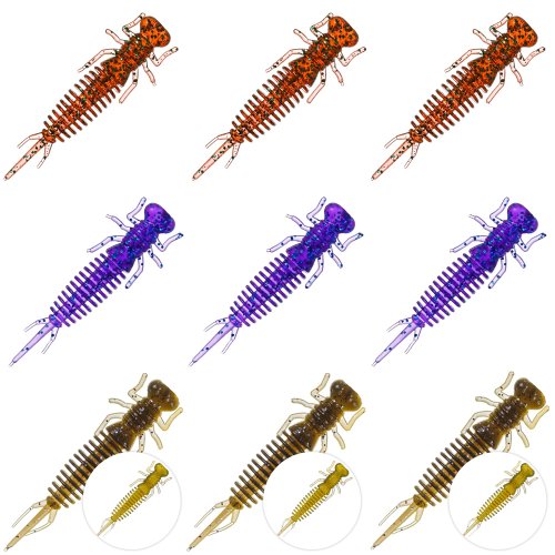 Силиконовая приманка Trigger Baits Larva 60мм. mix2 9шт.