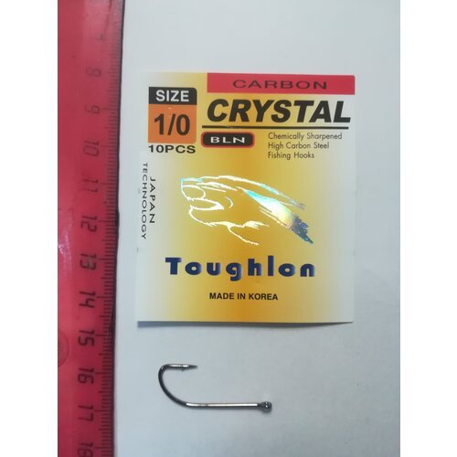 Крючки TOUGHLON (CRYSTAL) №1/0-10 шт в пачке