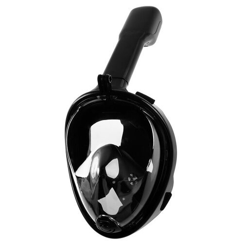 ONLITOP Маска для снорклинга, маска 19 х 26, трубка 25 см, взрослая, размер L/XL, цвет чёрный