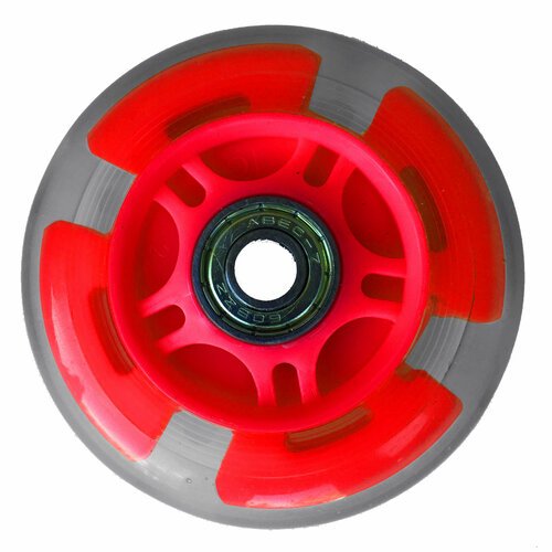 Колесо Sportsbaby Заднее светящееся колесо для детской самоката Sportsbaby 78-80 мм красный