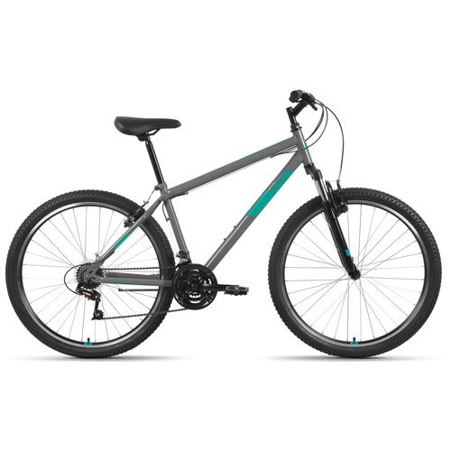 Горный велосипед Altair MTB HT 27.5 1.0, год 2022, цвет Серебристый-Зеленый, ростовка 17