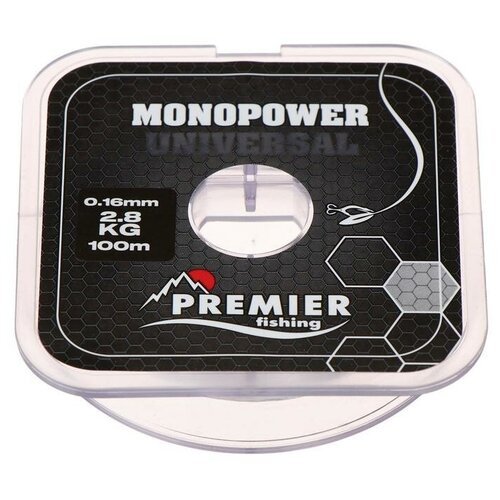 Леска Premier fishing MONOPOWER Universal, 0,16 мм/100 м