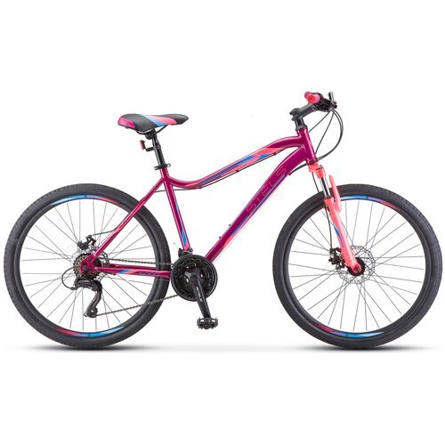 Велосипед женский горный Miss-5000 D 26' , размер рамы/цвет; 18' Фиолетовый/розовый 2021, STELS (Стелс)