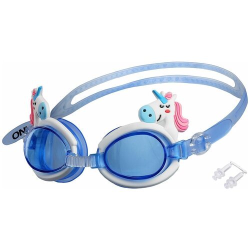 Очки ONLYTOP Очки для плавания детские «Единорог» + беруши, цвета микс