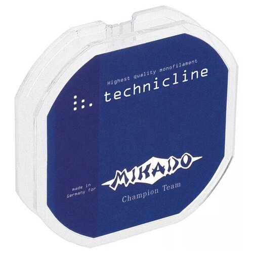 Монофильная леска MIKADO Technicline d=0.18 мм, 25 м, 4.7 кг, прозрачный, 1 шт.