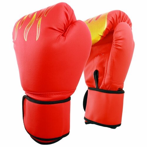 Перчатки боксёрские подростковые, цвет красный