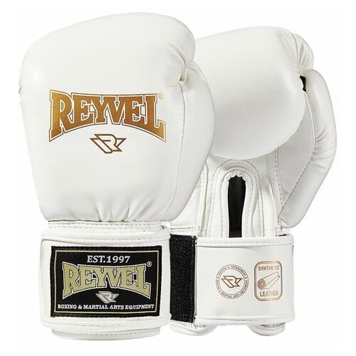Перчатки боксёрские винил 80 белые - Reyvel - Белый - 14 oz