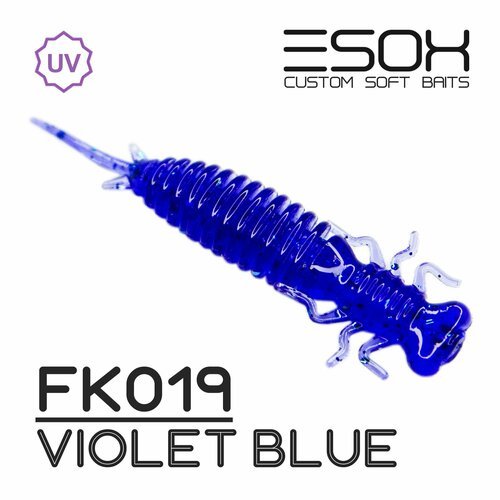 Мягкие приманки Esox VIBRA 1.8' (48мм) # FK019 / Violet Blue (10шт)