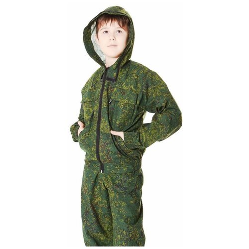 Маскхалат камуфляжный костюм цифра зеленая с противоэнцефалитной сеткой Р19 - СТА-маскдет-сс19 643 32-34/134-140