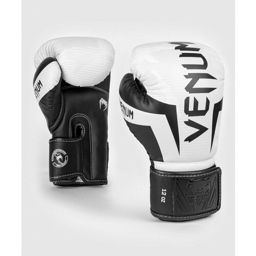 Боксерские перчатки тренировочные Venum Elite - White/Camo (10 oz)