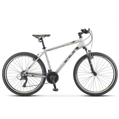 Велосипед 26' Stels Navigator-590 V, K010, цвет серый/салатовый, размер 18'