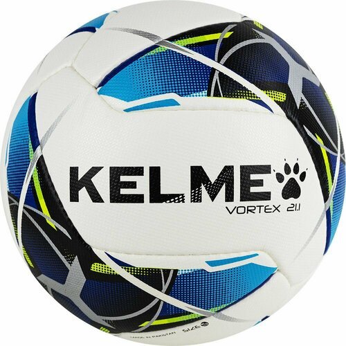 Мяч футбольный KELME Vortex 21.1 (4, белый-синий)