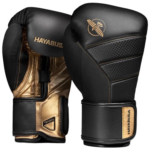 Перчатки Hayabusa T3 Black/Gold - Hayabusa - Черный - 12 oz