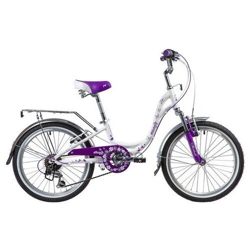 Велосипед 20 Подростковый Novatrack Butterfly (2020) Количество Скоростей 6 Рама Сталь 11 Фиолетовый NOVATRACK арт. 20SH6V.BU...