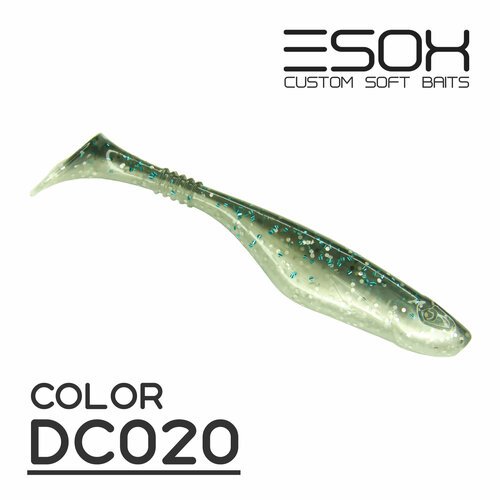 ESOX Богатырь 4' (100мм) [5шт.] DC020 / Мягкая приманка для рыбалки