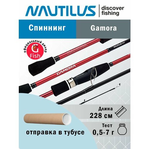 Спиннинг для рыбалки Nautilus Gamora 228см 0.5-7гр