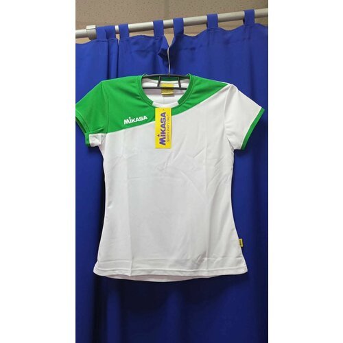 Для волейбола Женская MIKASA размер L ( русский 48 ) форма ( майка + шорты ) волейбольная бело-зелёная микаса