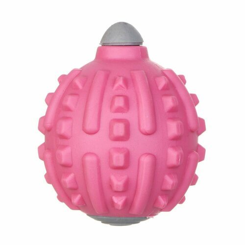 Мяч для миофасциального массажа, d5.5 см, термопластичная резина, розовый