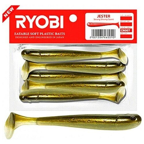 Риппер Ryobi JESTER 75mm, цвет CN007 spring lamprey, 5шт