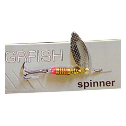 GRFish, Блесна Long Spinner, #0, 3г, Silver