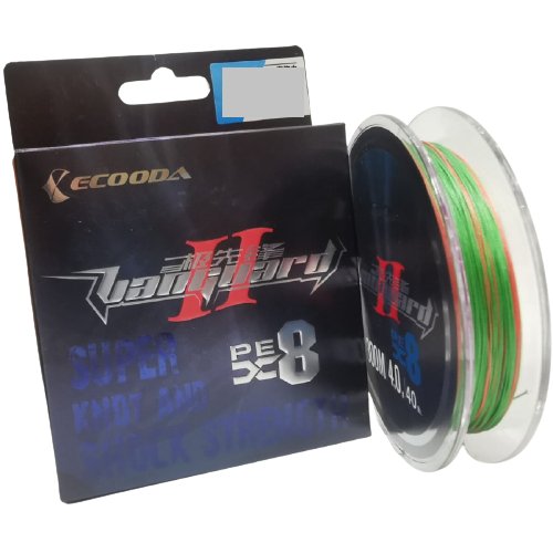 Ecooda, Шнур Vanguard II PEX8, 300м, 0.40мм, 27.2кг, 60lb, #6.0, мультиколор