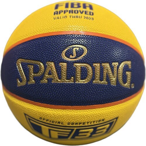Баскетбольный мяч Spalding TF-33. Размер 6. Gold-Yellow/Blue. Indoor/Outdoor