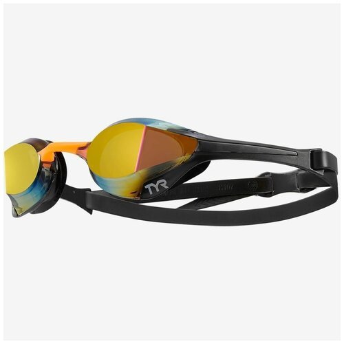 Очки для плавания TYR Tracer-X Elite Racing Mirrored, Цвет - оранжевый