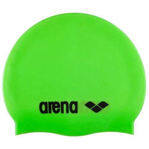 Шапочка для плавания arena Classic Silicone Cap 91662, acid lime/black