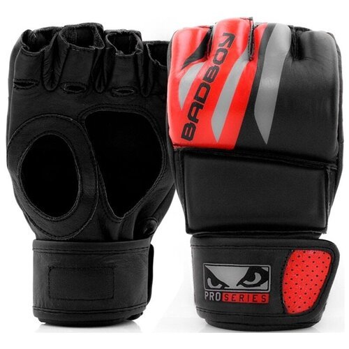 Перчатки для ММА Bad Boy Pro Series Advanced MMA Gloves-Black/Red XS