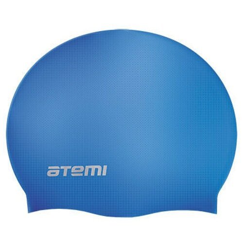 Шапочка для плавания Atemi, силикон (б/м), синяя, RC302