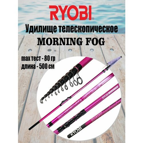 Удилище телескопическое Ryobi MORNING FOG 5000, up to 80g