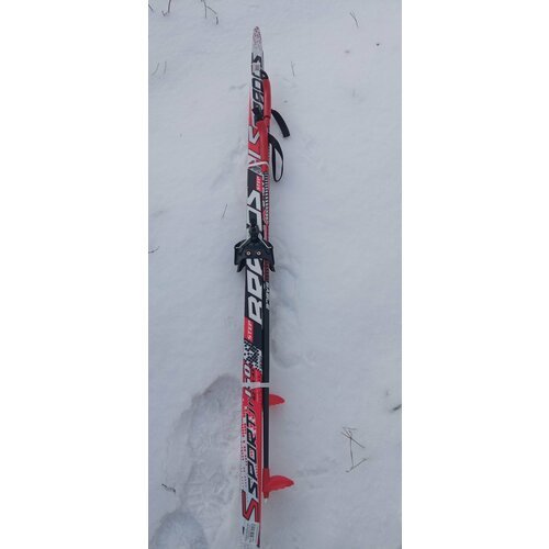 Комплект беговые лыжи STC 150 см. (с насечкой) с палками 110см крепление под лыжные ботинки 75мм
