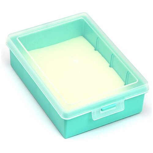 Коробка для приманок PolymerBOX 1801 (без ячеек, изолон 8 мм) 125 х 175 х 50 мм, цв. Бирюзовый