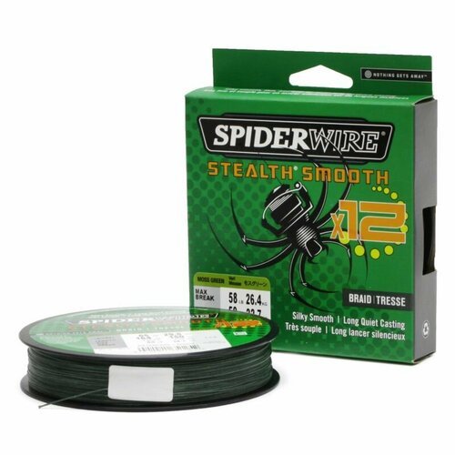 Шнур Spiderwire Stealth Smooth X12 New 150м 0,19мм Moss Green