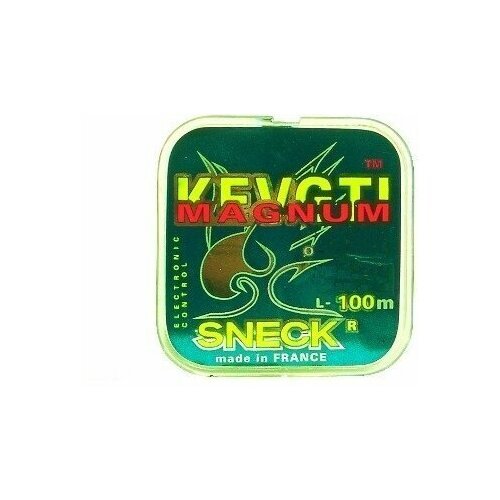 Леска монофильная Sneck Magnum LightGreen, 0,25/26mm, 100m, 1 штука