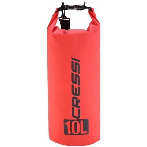 Гермомешок, герморюкзак, влагозащитная сумка CRESSI с лямкой DRY BAG объем 10 литров красный