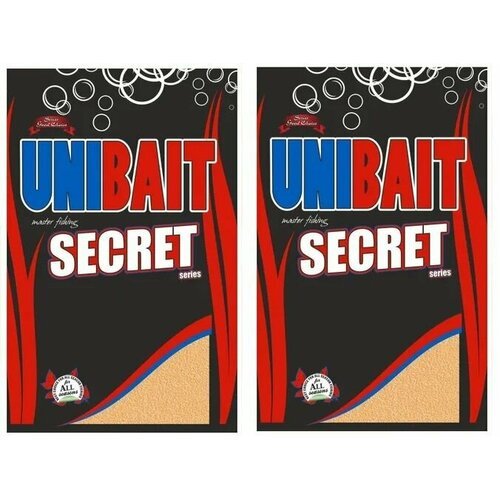 Прикормка UniBait Secret Black 1кг Универсальная 2 Упаковки