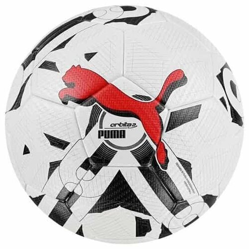 Мяч футбольный PUMA Orbita 2 TB, 08377503, размер 5, FIFA Quality Pro, 32 панели, ПУ, термосшивка, белый-черный