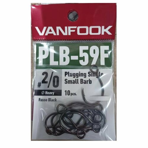 Крючки Vanfook PLB-59F fusso black #2/0
