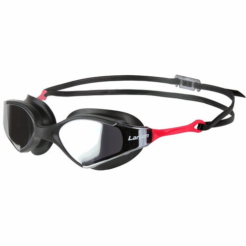 Очки плавательные Larsen S53UV черный/красный (ТРЕ)